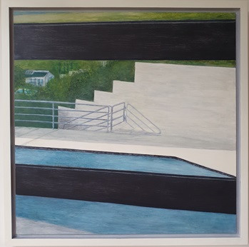 Shutter view 1, Acryl op massonite, 62x62 cm